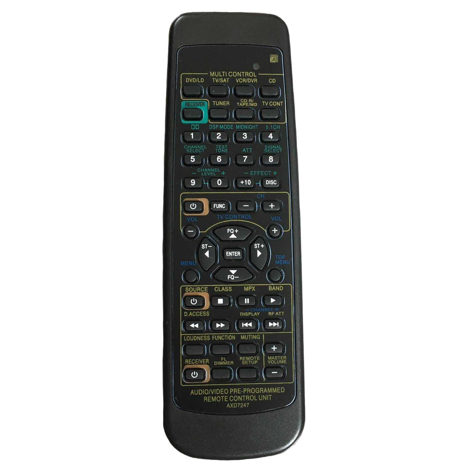 Replacement Remote Control Compatible for RCA STAV-3970 STAV-3990 STAV-4180 Professional Series 5.1 Channel Audio Video Receiver