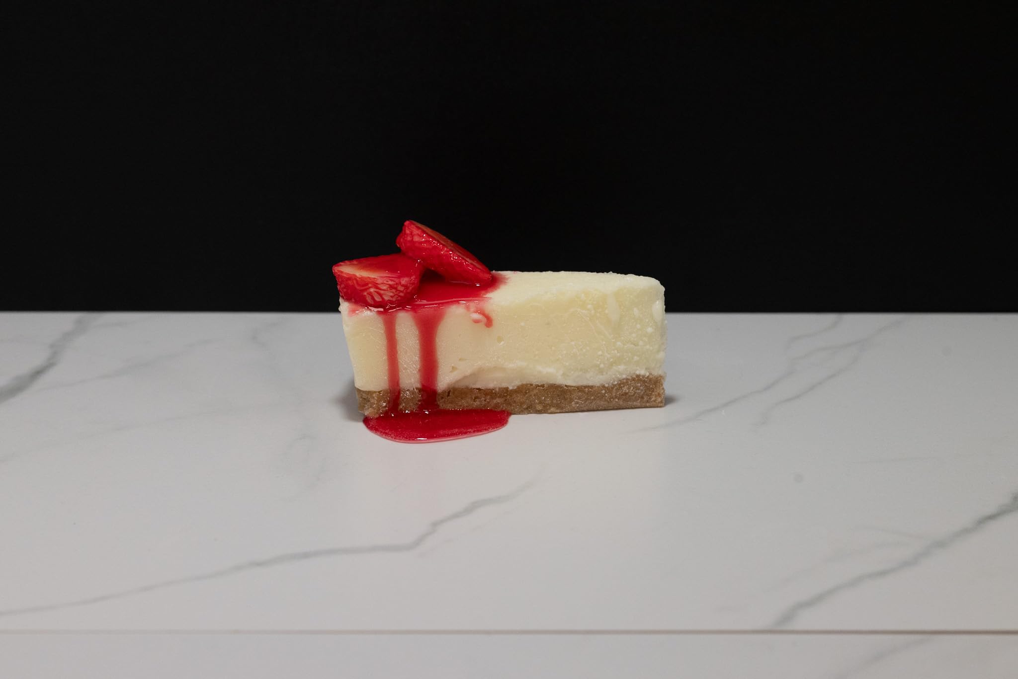 Fake Slice Of Cheesecake with Strawberries