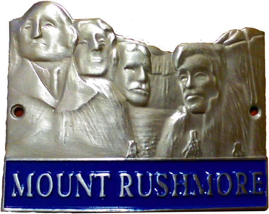 L W Bristol Classics Mount Rushmore Hiking Medallion - Brown, 1.625 Inches