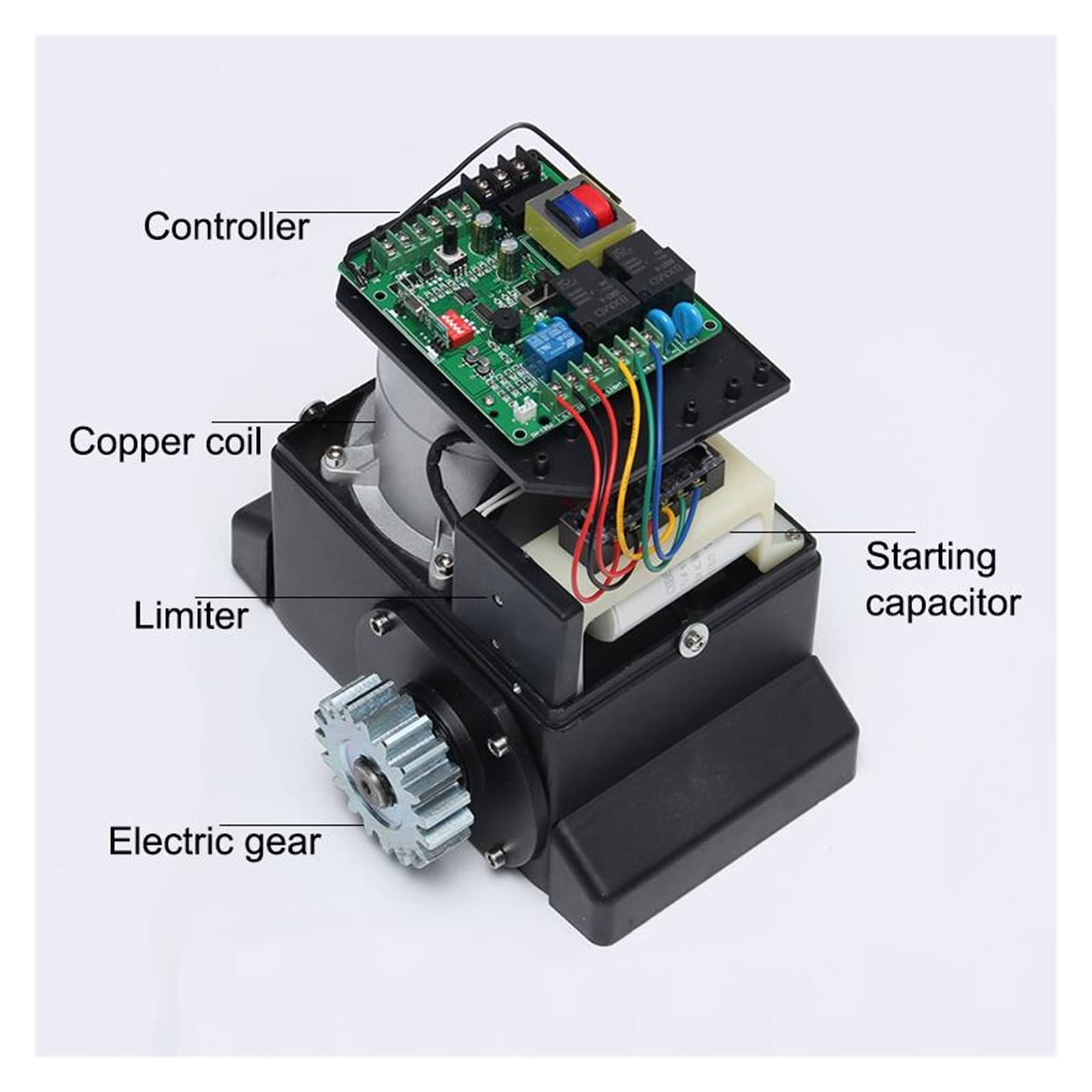 Per apricancello a battente 370 W 800 KG WiFi APP di Controllo Automatico Cancello Scorrevole Operatore Motore Scorrevole Apri del Cancello Elettrico Con Telecomando for Vialetto