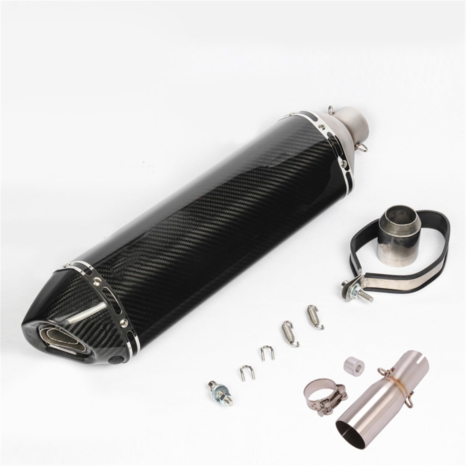 Moto Per KYMCO AK550 Tubo Di Scarico Silenziatore Fuga Tubo Di Collegamento Centrale Con DB Killer Mobile Slip On Ak 550 (Color : E)