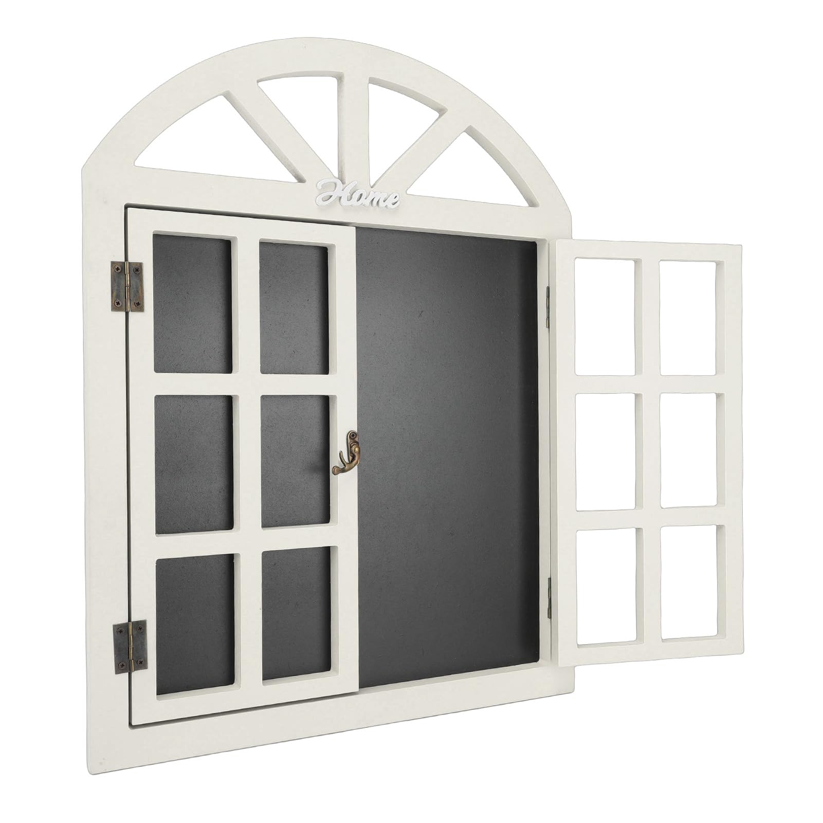 Hängendes Kreidetafel-Schild in Fensterrahmenform für die Wand, Rustikales Hölzernes Nachrichtenbrett mit Kreide, Perfekt für Café, Restaurant, Hochzeit und Heimdekoration (7702A-02)