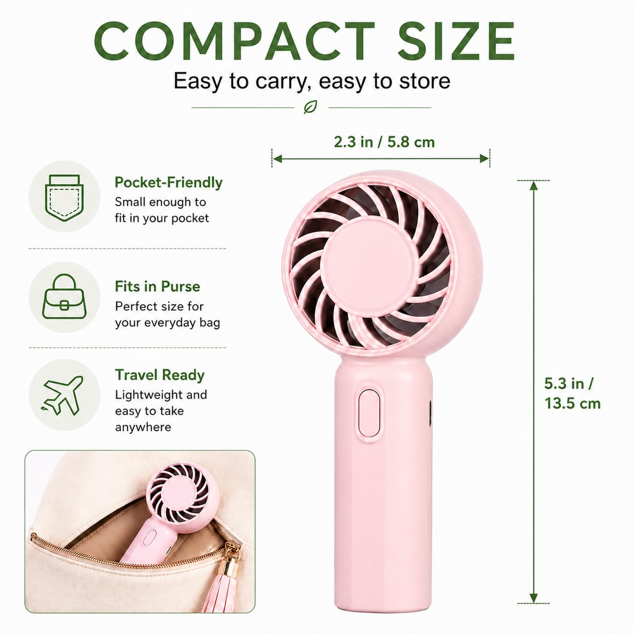 Lot de 6 mini ventilateurs, rechargeables par USB, cadeaux de
