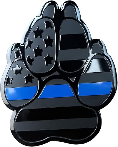 Calcomanía de metal negro estadounidense con bandera de perro K9, calcomanía de repuesto para auto, camión, SUV (verde)