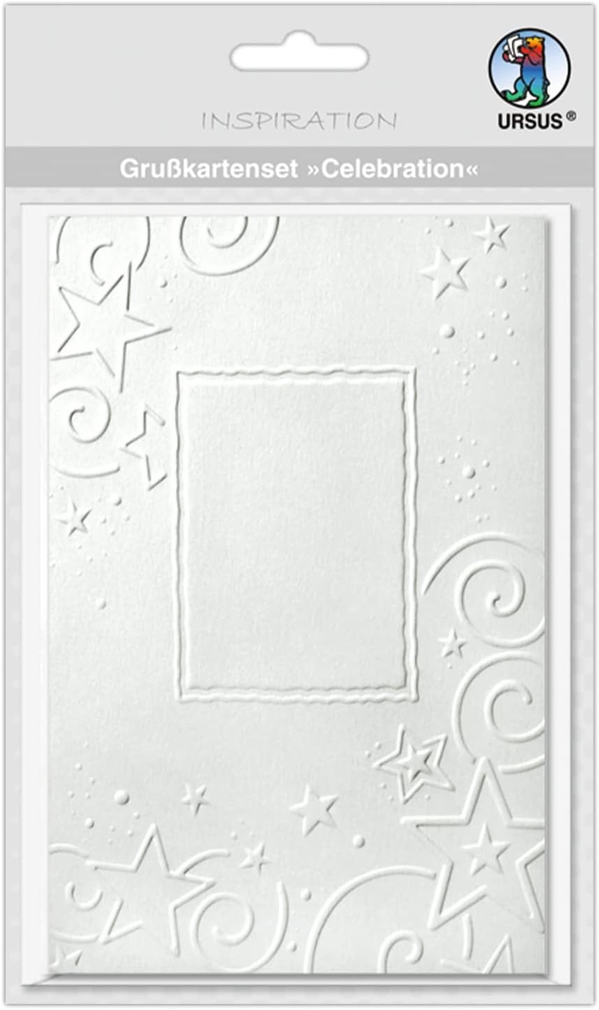 Ursus Greeting Cards 5 Cards + couverts Celebration