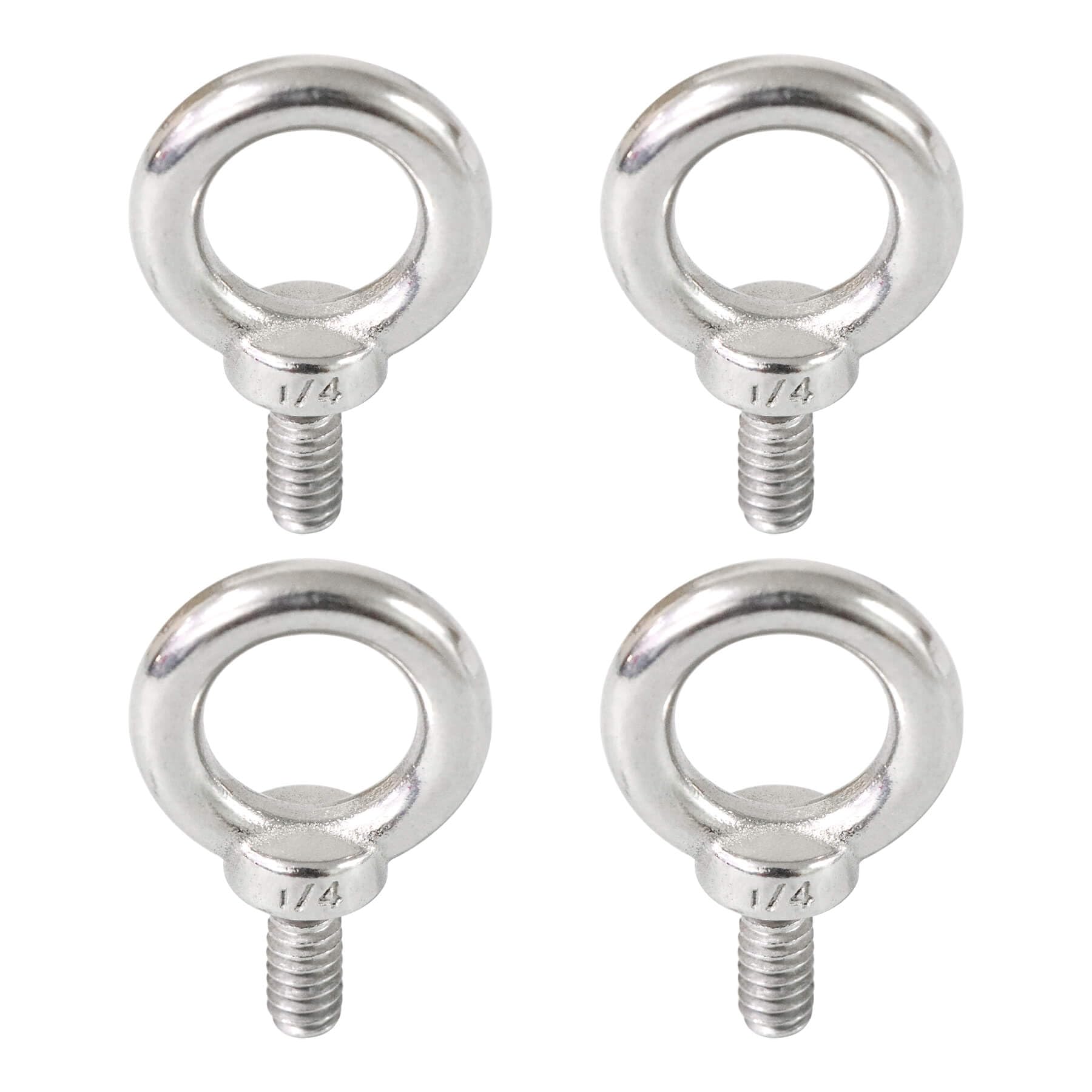 Snapklik.co : Qlvily 4 Packs 316 Stainless Steel 1/4 UNC Eye Bolt