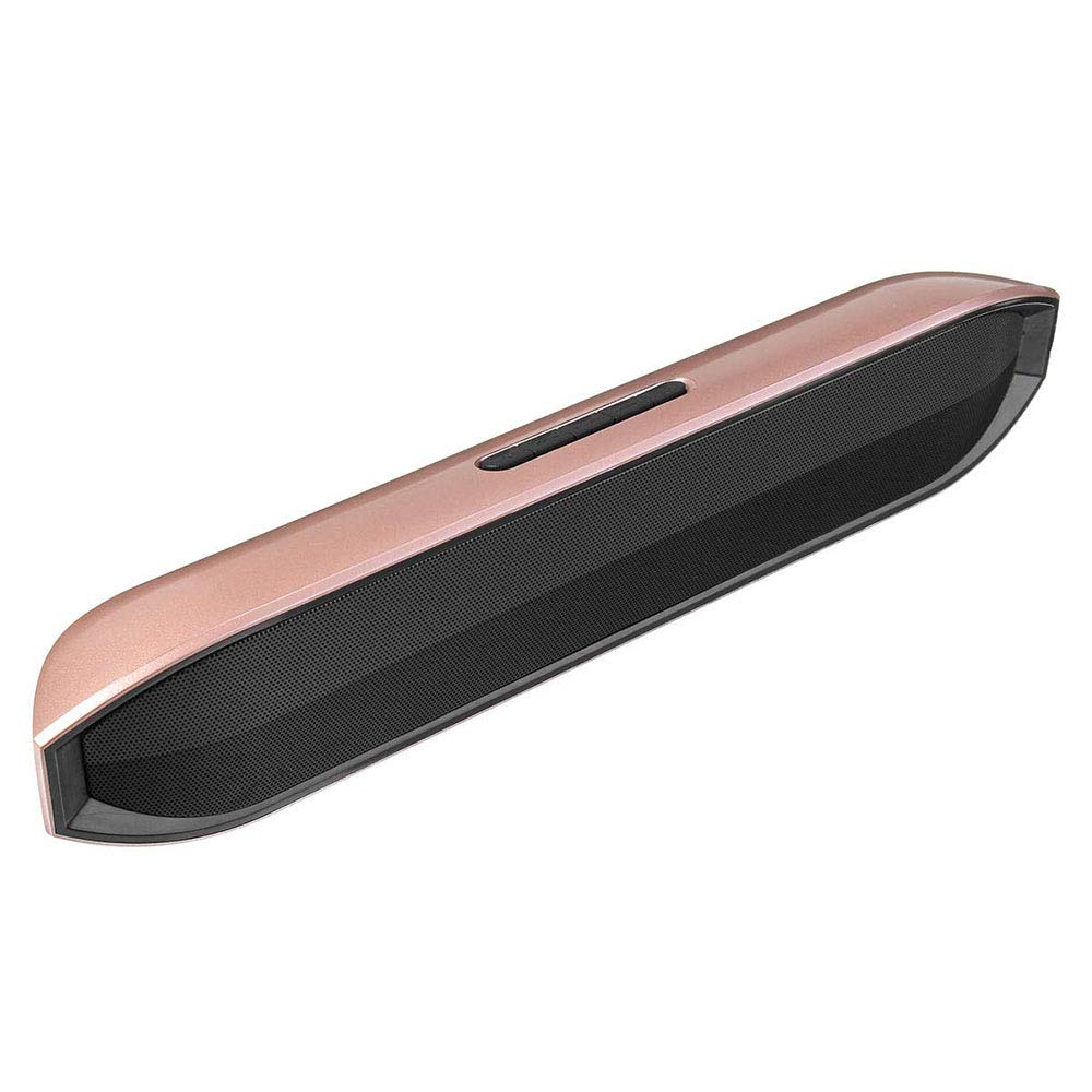 Multifunctional Portable Bluetooth Speaker, Subwoofer LCD Clock, Mobile Phone Computer Audio Media Player Speaker Radio,Pink