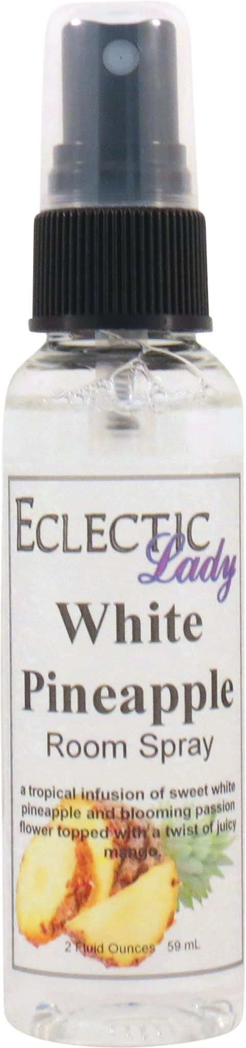 White Pineapple Room Spray, 2 Ounces, No Artificial Colors, Parabens, or Preservatives - Fragrant Aromatic Room Mist For Home, Room, Office