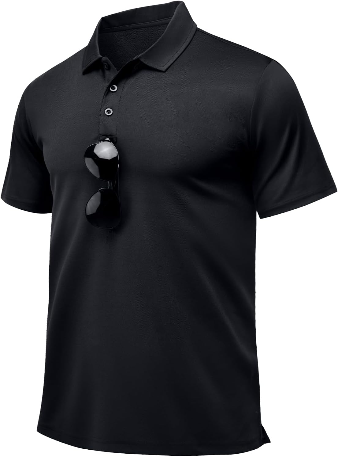 Men's Quick Dry Golf Polo Shirts Active Short Sleeve Lightweight Casual Collared T-Shirt