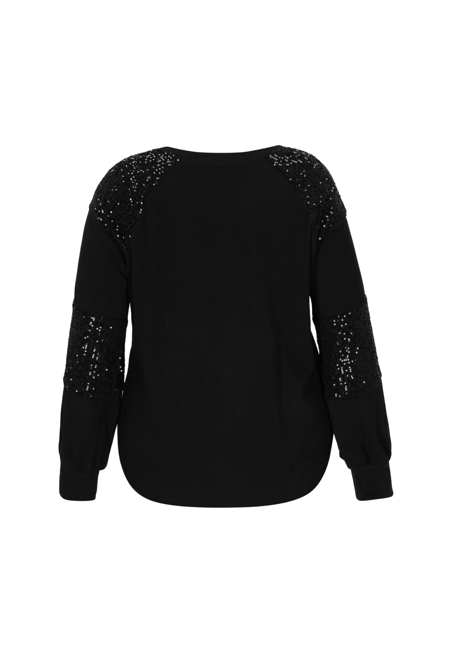 faina Damska bluzka plus size, czarna