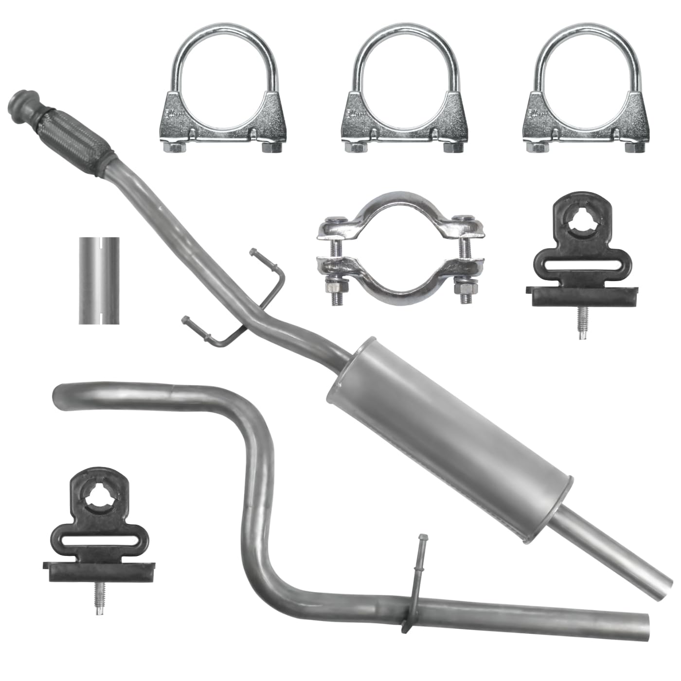 POLMOstrow Auspuff Mitteltopf für Peugeot 207 1 I 1.4 1.6 Fließheck, Kombi, Cabrio 2007-2013