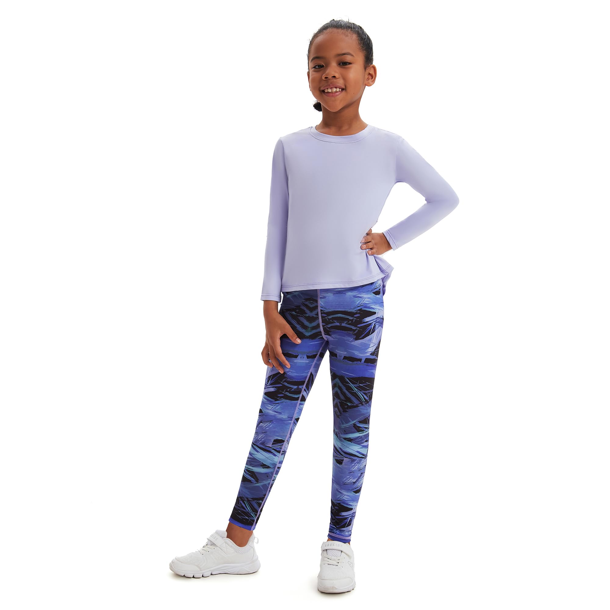 Mädchen Split zurück lange Ärmel Trainingsanzug 2PCS, Pullover Sweatshirt + Hose Jogging-Anzug für Kinder Jugendliche Frühling Herbst Outdoor Sport Yoga Set（Alter 5-14Jahre）