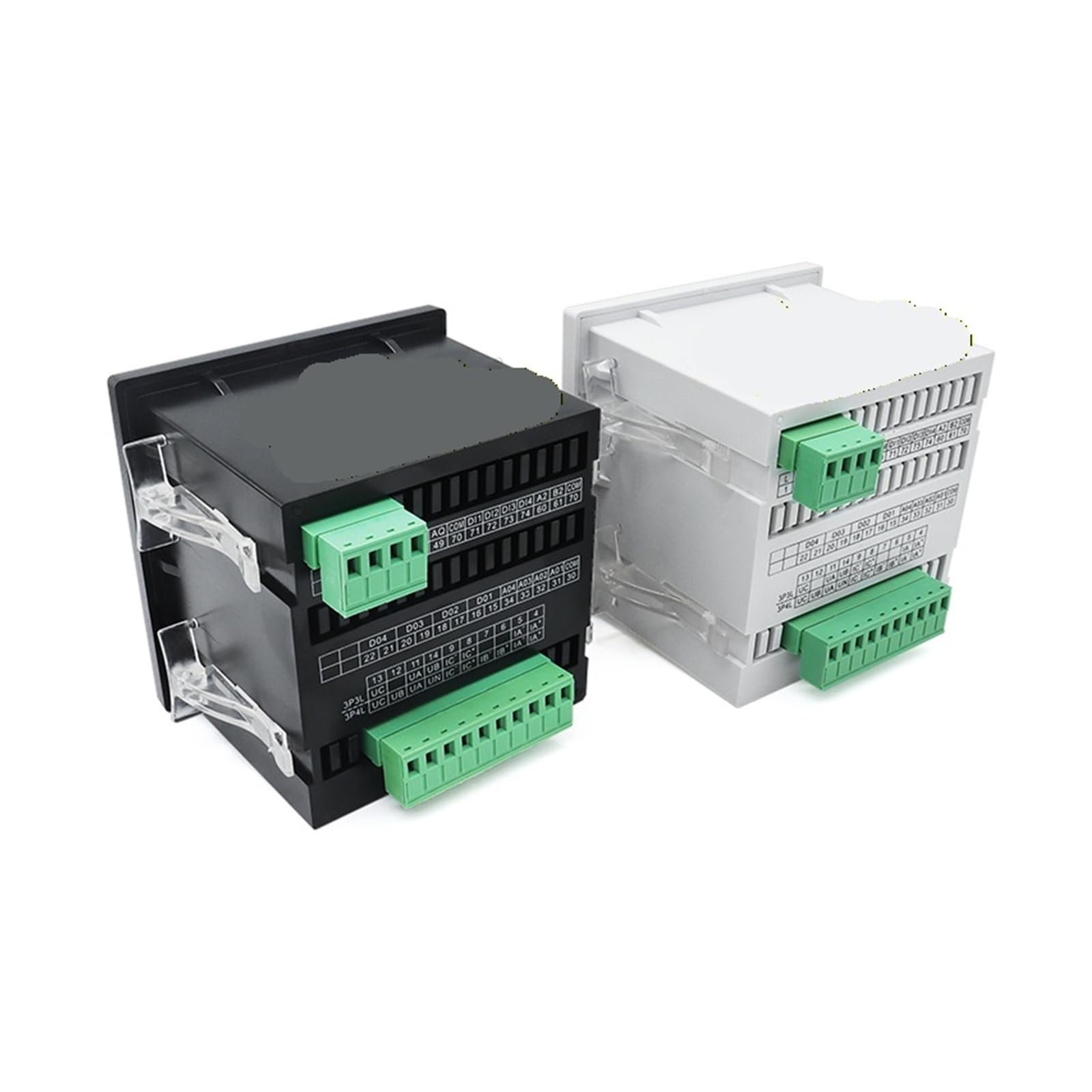 Medidor de panel Medidor de electricidad Vatios hora multifunción 5A Amperios voltios Medidor de factor de potencia | Ammeter(Black)