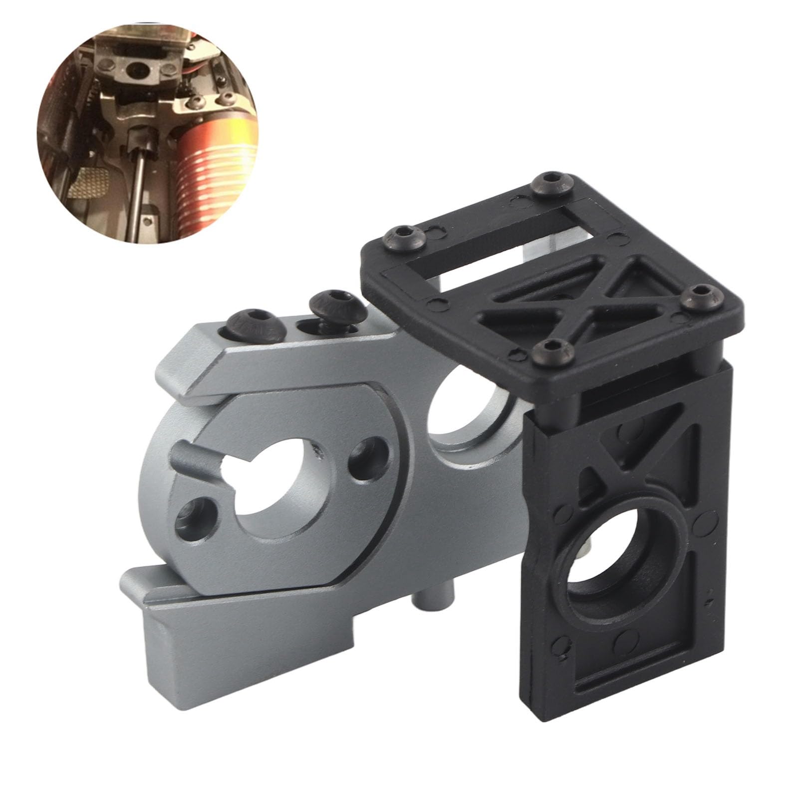 Acouto Electric Vehicle Brushless Motor Mounting Holder with Fixed Mount for 1/8 RC Car Accessory Remote Control Car Modification Accessory Brushless Motor Mount