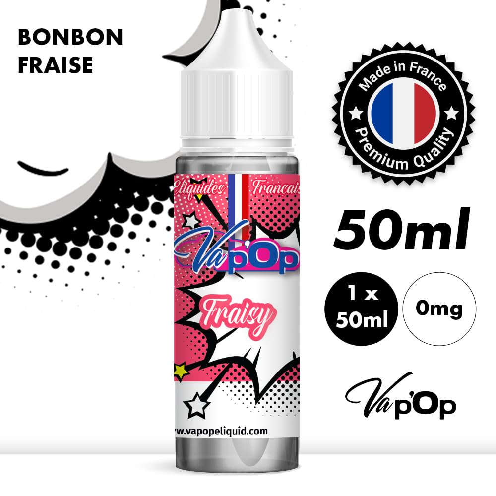 E-liquide cigarette lectronique - GOT : MENTHE EXTRME - GOT : FRAISE  TAGADA - 50ml - 50MPGV/50VG - LOT DE 2 FLACONS (100ml) - Vap'Op - Sans  nicotine ni tabac - Fabrication Franaise : Amazon.fr: High-Tech