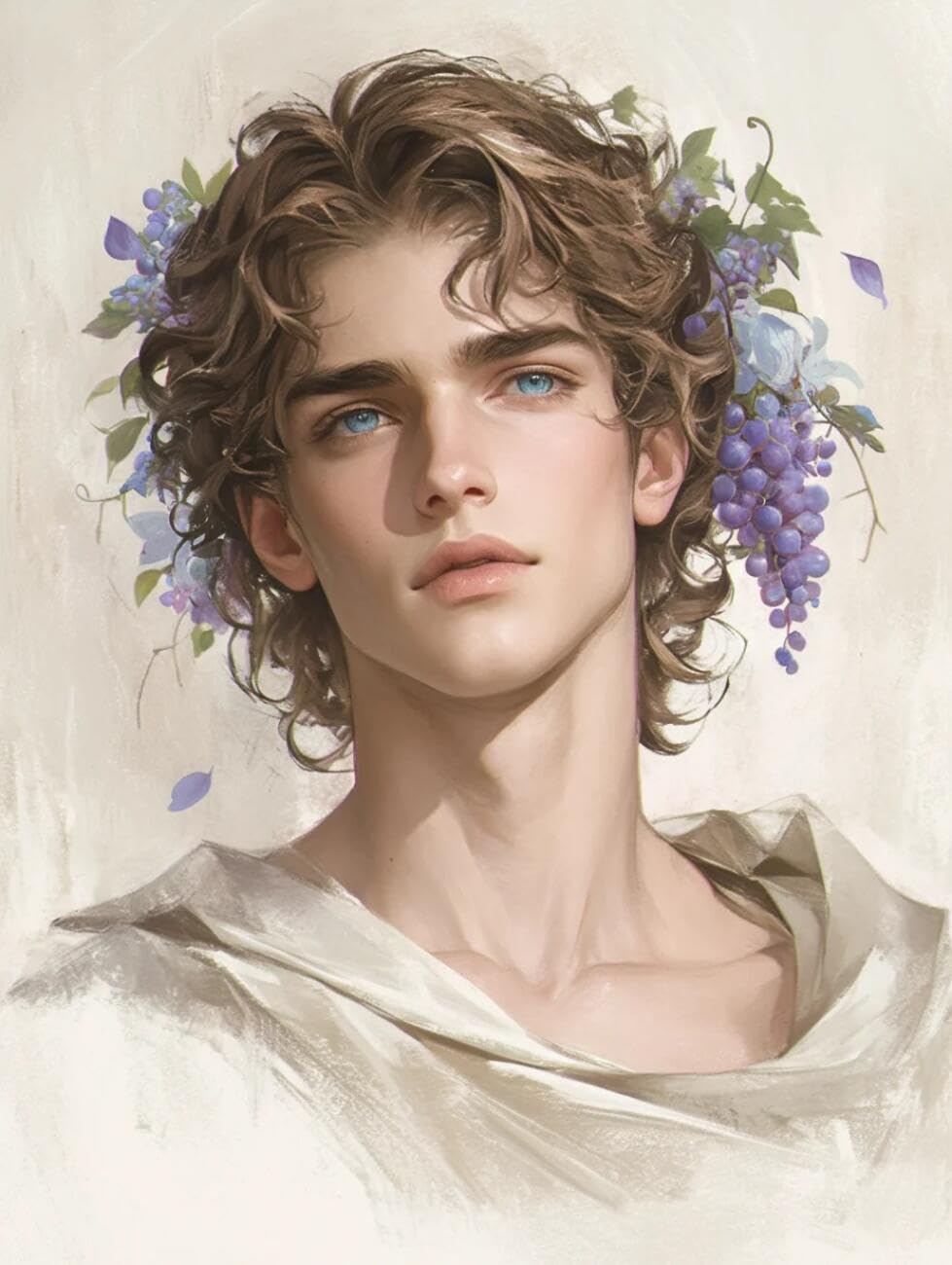 RKFLGEW 14CT Printed Cross Stitch Kits Fantasy Character Portrait DIY Embroidery for Adults Beginner Needlework Kit with Patterns Needlepoint Art 40x50cm