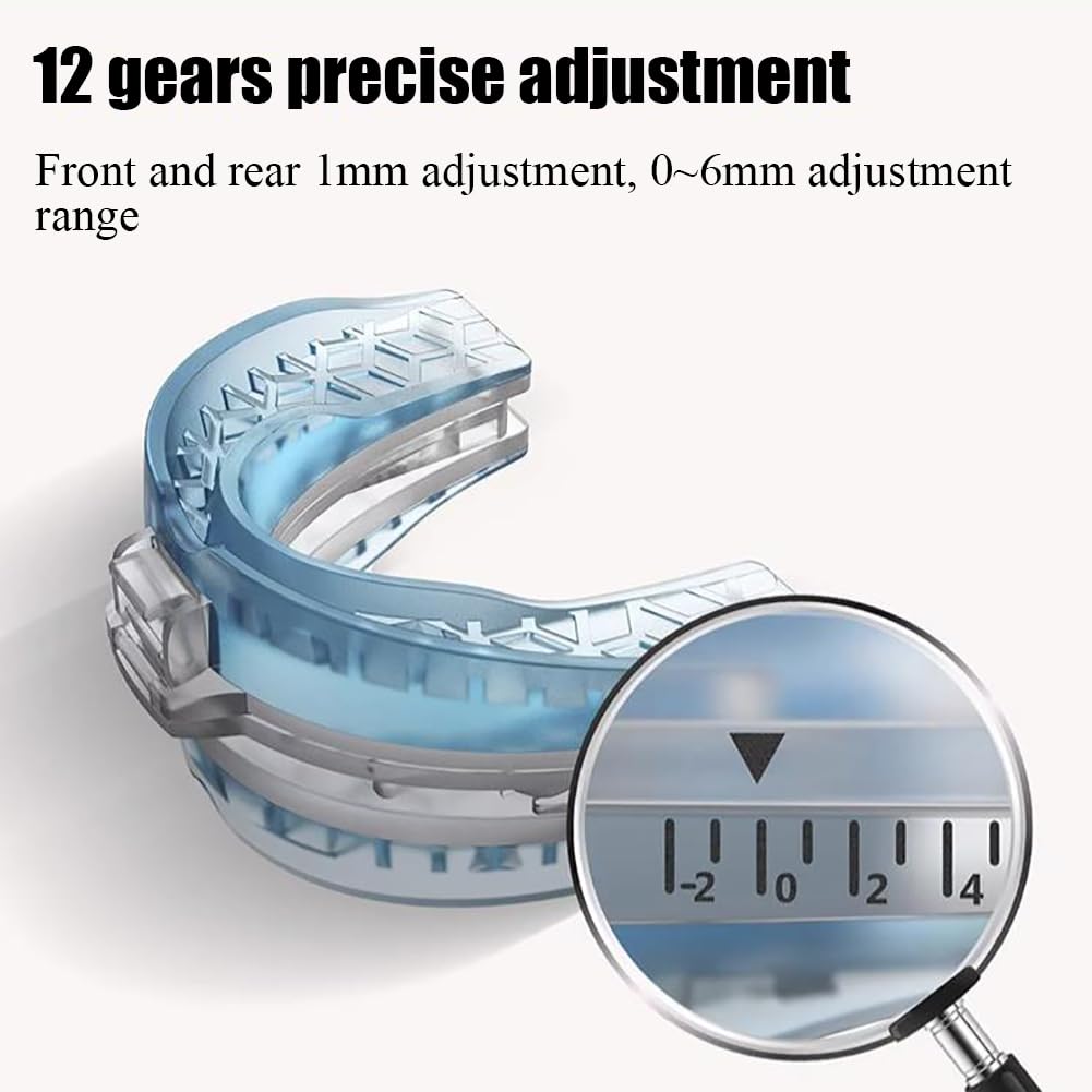 Maison Intelligente, Aide à la réduction du ronflement pour Le grincement des Dents et Une Respiration Fluide - Dispositif Anti-ronflement avec 12 Niveaux de ré