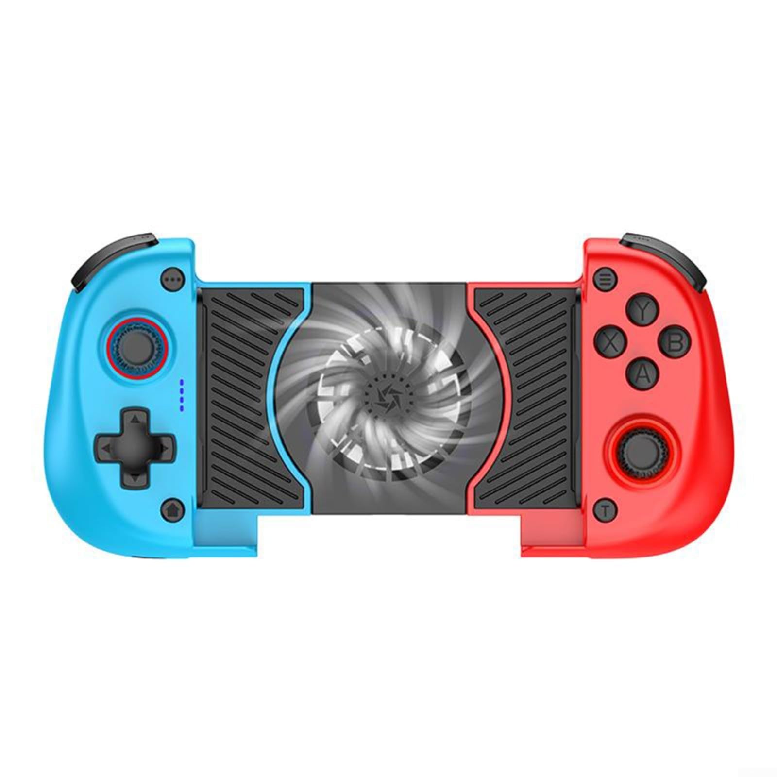 Manette de jeu mobile sans fil avec ventilateur de refroidissement et joysticks à effet Hall, batterie 20H pour Android et iOS (noir)