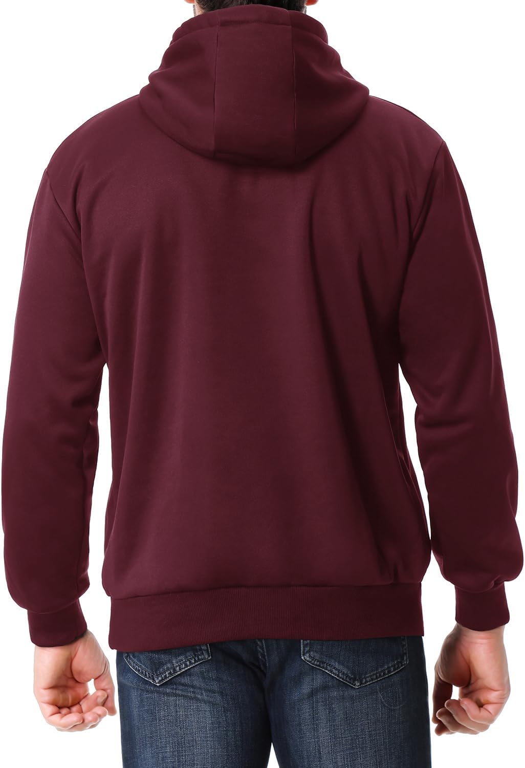 Men's Relaxed Fit Fleece-Lined Pullover Hooded Sweatshirt Comfortable and Soft - Image 2