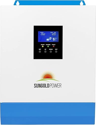 Inversor de onda sinusoidal pura de 3000W DC 24V con cargador solar MPPT de 80A y cargador de batería de CA 40A, cargador inversor solar híbrido