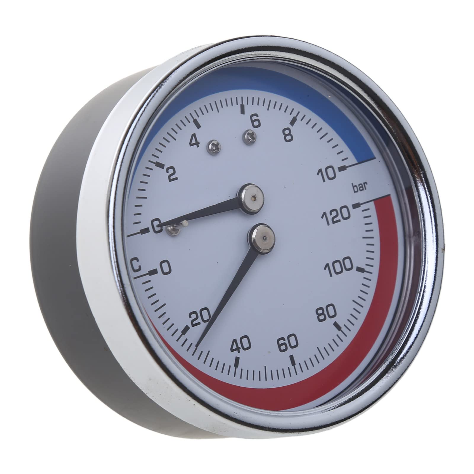 Thermo-Manometer Boiler Temperatuur & Drukmeter 0-120 ℃ 0-10 Mearsuring Fitting- voor Vloerverwarming
