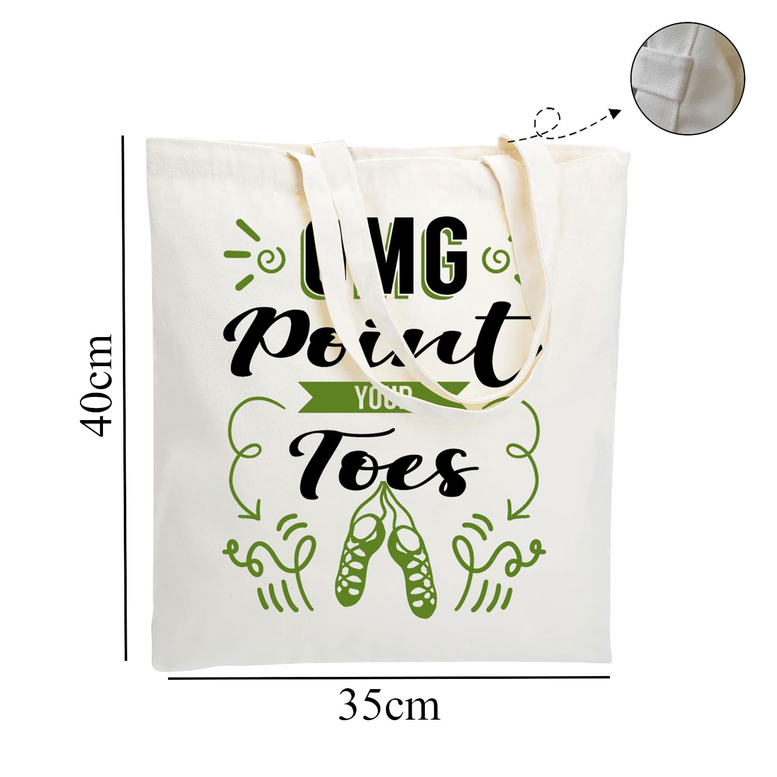 WZJHCL Irish Dancer Survival Kit Ceili Dance Makeup Bag Irish Stepdance Cosmetic Bag Irish Set Dance Storage Pouch Bag (Irish Toes Tote Bag)