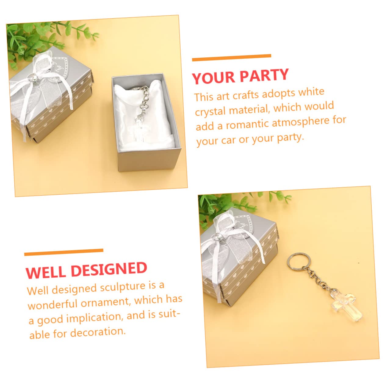 BESTYASH 7pezzi Portachiavi Decorativo Ciondolo Per Matrimonio e Speciali Per Cerimonie e