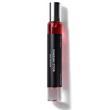 Anthology Ambery Grapefruit Perfume Oil 0.3 oz rollerball | Bold Inferno | Alcohol-Free, Travel Size Perfume