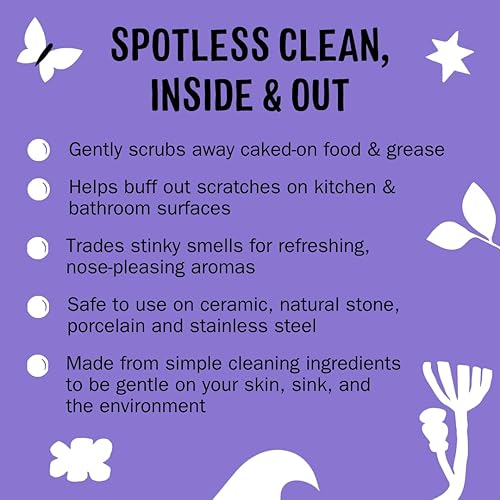 Miniatura 3 de Molly's Suds SCRUB para fregadero y multiusos, elimina suavemente las manchas, elimina la grasa y la suciedad, elimina los arañazos  Ingredientes