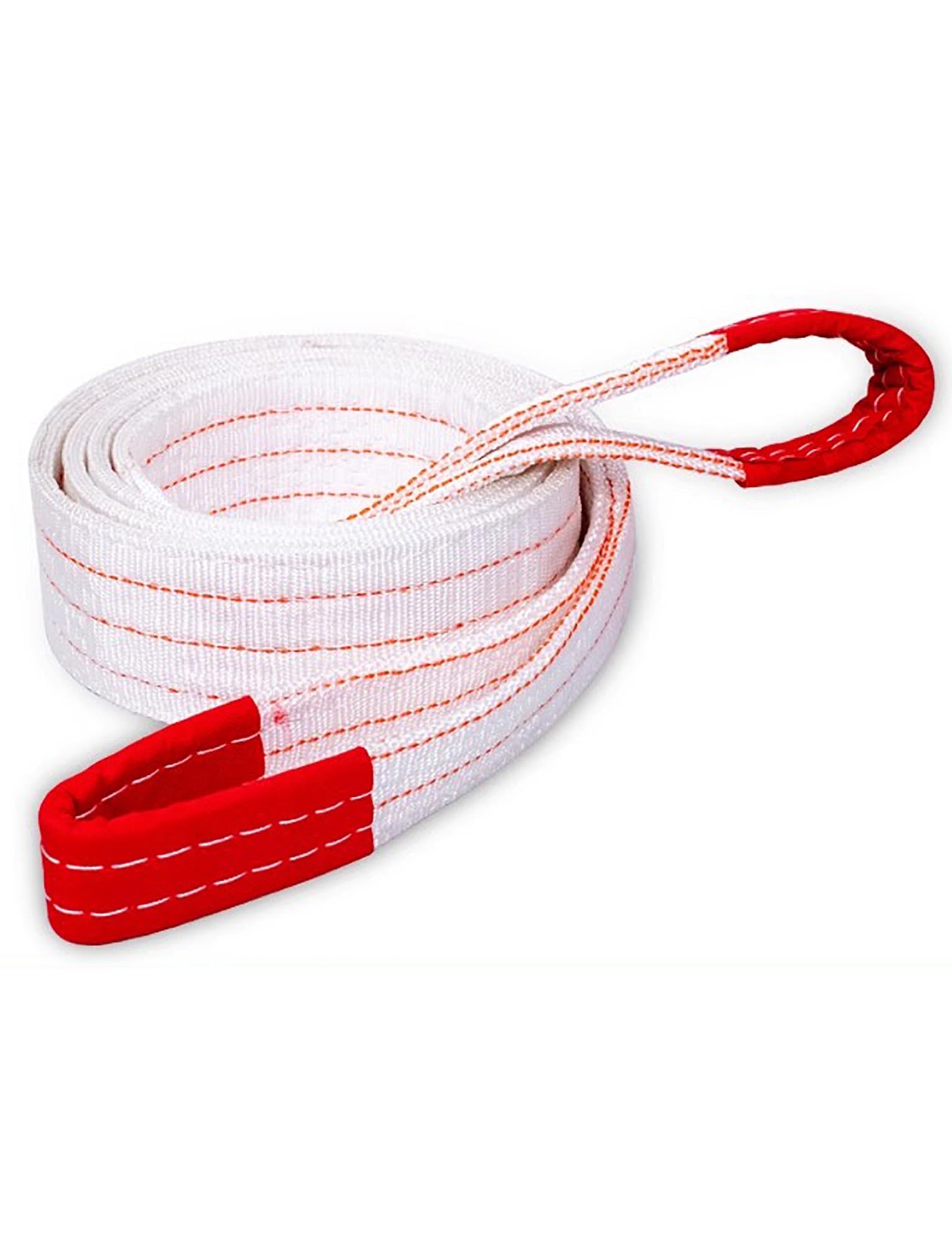 Hebebänder, Hochleistungs-Hebebänder mit Flacher Öse, Tragfähigkeit: 3 Tonnen, Polyester, Baumschutzgurt, Bergungsgurt, Windengurt (3 Tonnen - 1 Meter)