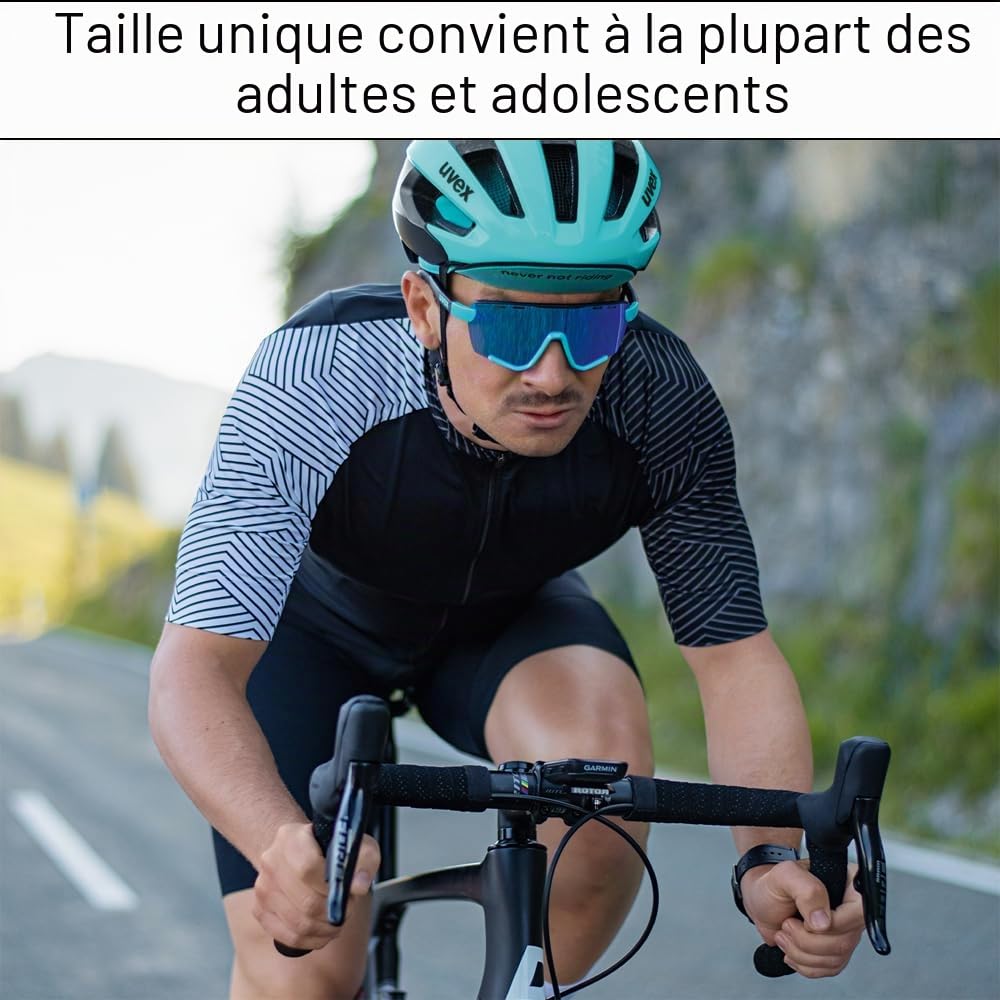 Cooling - Casquette de cyclisme sous casque, 3 pièces, respirante, en soie de glace, pour l'été, absorbe la transpiration, pour cyclisme, course, moto