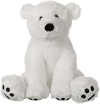 Apricot Lamb Toys Plush Ours blanc blanc étouffé d'animal doux 8" pour enfant