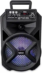 CAIXA DE SOM KARAOKE HIT 1 MIC PORTATIL MULTIMIDIA 200W PRETO LETRON