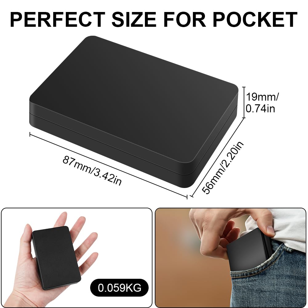 HOTUT Bilancia di Precisione 1000g/0.01g, Portatile Bilance per Gioielli, Digital Pro Pocket, con Display LCD e 7 Unità, Funzione Tara, per Cucina Cucinare, Caffè, Farmaci (2 Batterie Incluse)