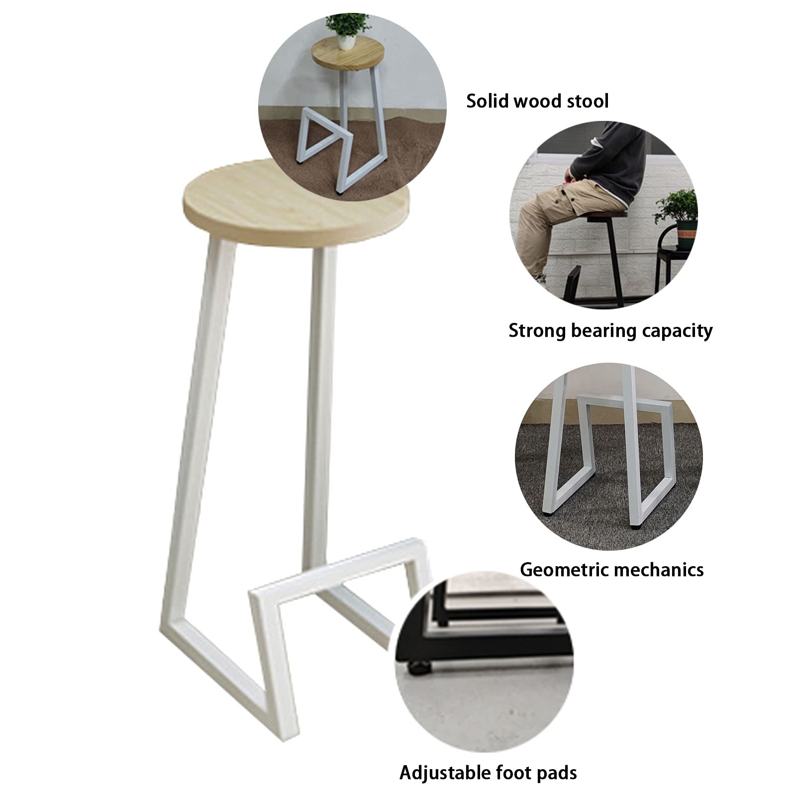 幾何学模様のバースツール Amazon｜朝食用バースツールセット スペース幾何学デザイン