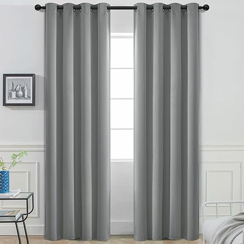 Yakamok Dove Grey - Juego de 2 paneles para oscurecer la habitación de 84 pulgadas de largo, para sala de estar, comedor, oscurecimiento térmico,
