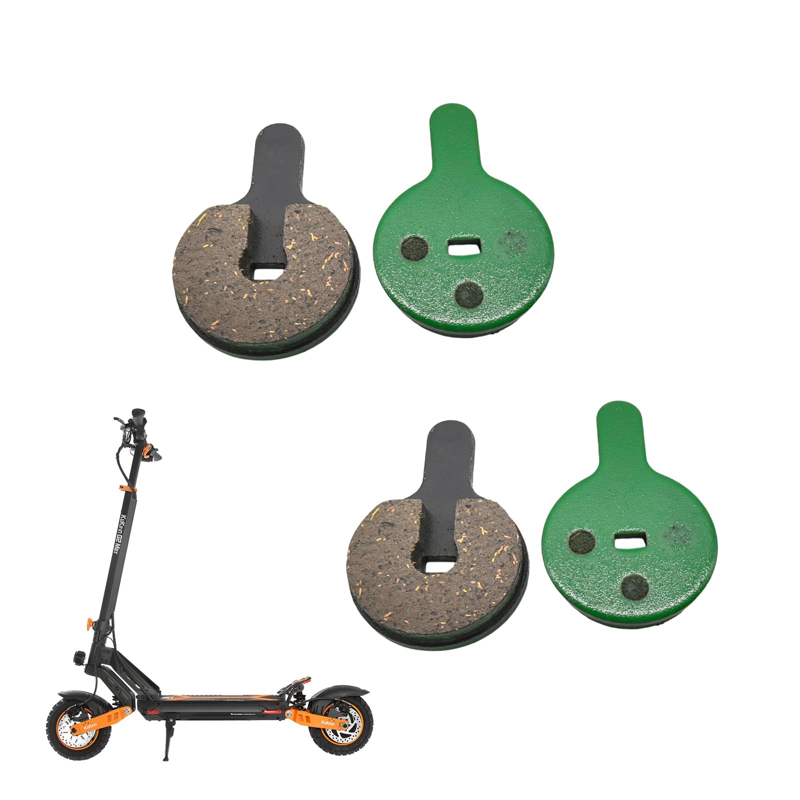 Pastillas de freno para Kukirin G2 Max Tongli Pads Durable Resistencia a altas Temperaturas Accesorio Scooter Eléctrico Pieza de Repuesto Patinete