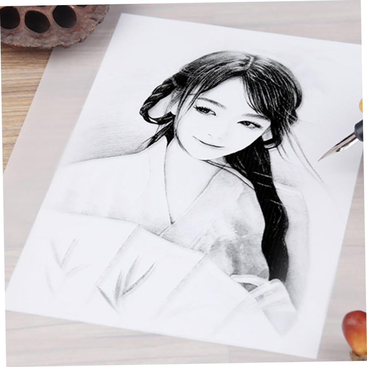 CORHAD 150sheets Professional Tracing Paper Translucent Sketching Paper for for Copying Drawing and Calligraphy