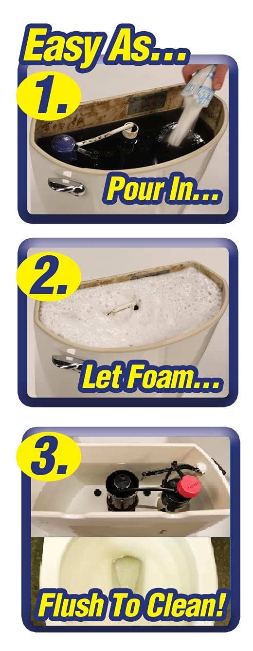 HC-MO48 Deluxe 3-Pack New and Improved Automatic Toilet Tank Cleaner No Scrubbing