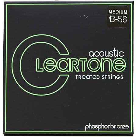 Amazon.com: Cleartone - Cuerdas de guitarra acústica (bronce de fosfor,  tamaño mediano, 13 a 56) : Instrumentos Musicales
