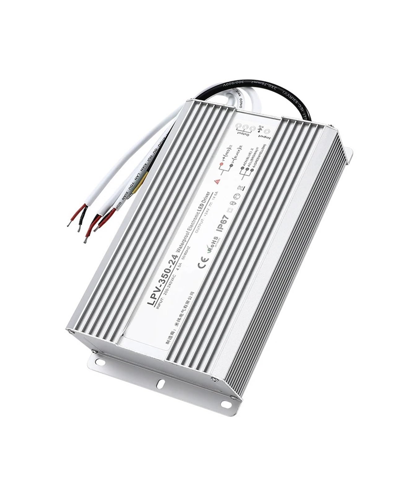 Alimentation à découpage LPV-120W 150W 200W 250W 300W 350W AC/DC 12V 24V 36V 48V Transformateur d'éclairage Pilote LED(24V,150W)