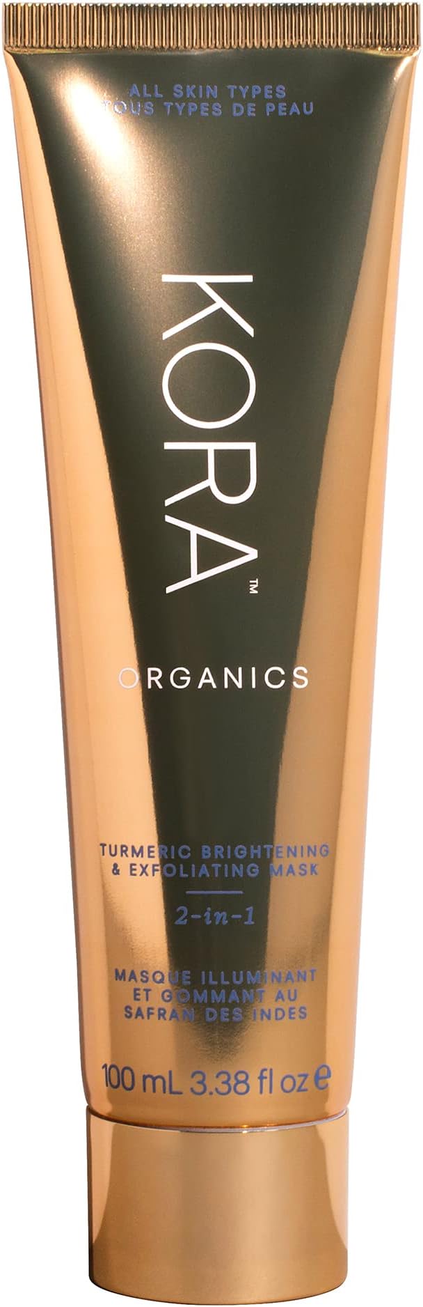 Kora Organics - Turmeric Brightening & Exfoliating Mask 2 in 1 100 ml Black