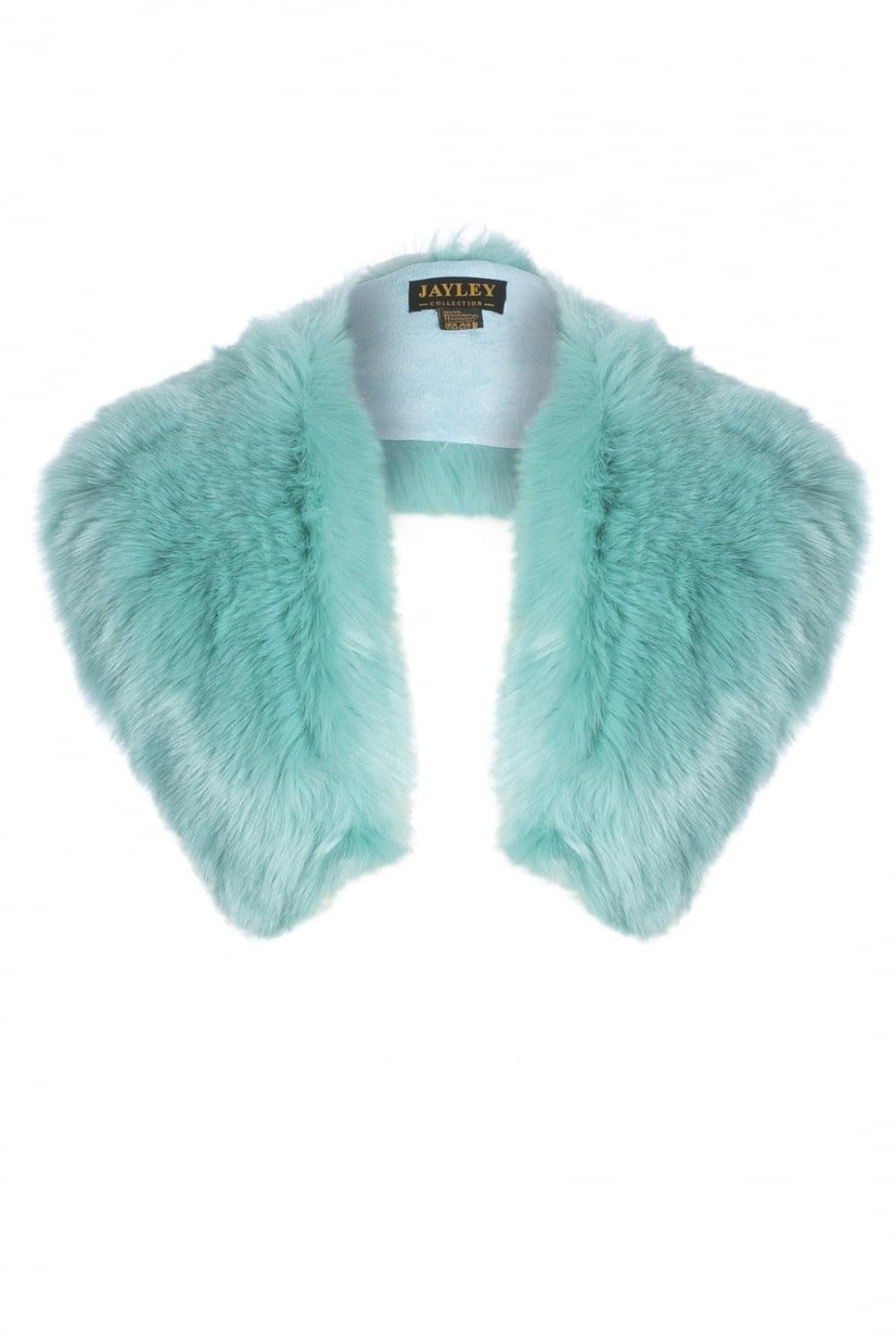 Jayley Collection Teal Faux Fur Collar