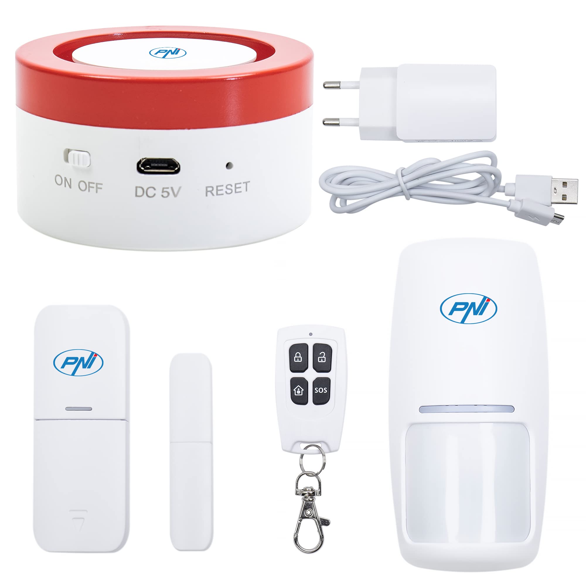 Système d'alarme sans Fil PNI Safe House PG600LR, système de sécurité Domestique Intelligent, Connexion sans Fil, Alarme antivol