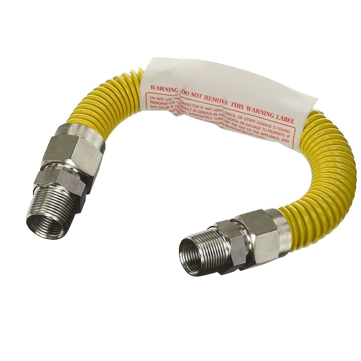 09026119385　1205353 HIGHCRAFT Gas Line Hose 1/2'' O.D. x 12'' Length with 1/2 in. x 3