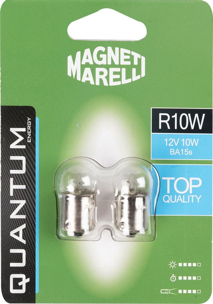 Magnets MARELLI 070.00000000009485 R10W Pair of Car Bulbs 12V 5W BA15s Connection