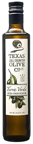 Texas Hill Country Olive Co Terra Verde Aceite de oliva extra virgen Aceite de oliva gourmet AOVE prensado en frío rico y afrutado Perfecto para