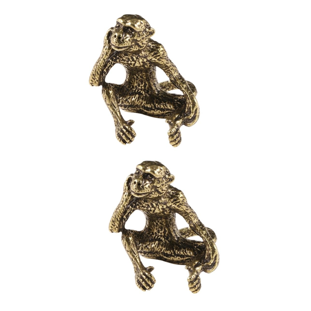 Petit singe décoratif en laiton idée cadeau originale bureau