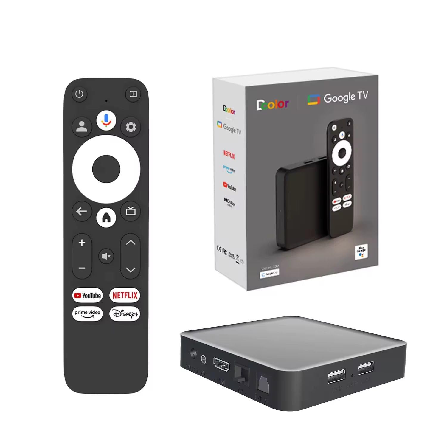 Netflix Certified TV Box 4K-Android 12-DStv-Showmax, Prime Video