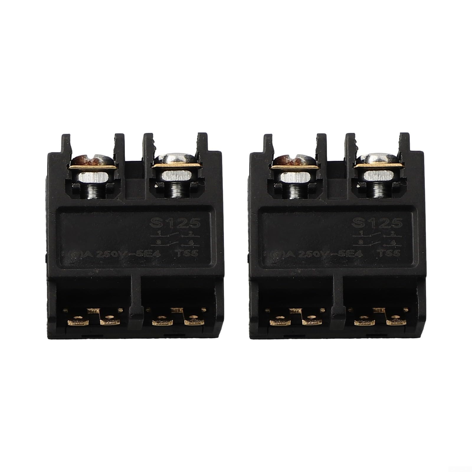 Sustitución de interruptor de botón pulsador para amoladora angular 100 pulidora, construcción de plástico y metal, tamaño de 2,5x2,5 cm, compatible con amoladora angular de 100 mm 4 pulgadas, juego